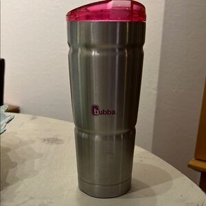 Bubba Stainless Steel Tumbler with Pink Lid
